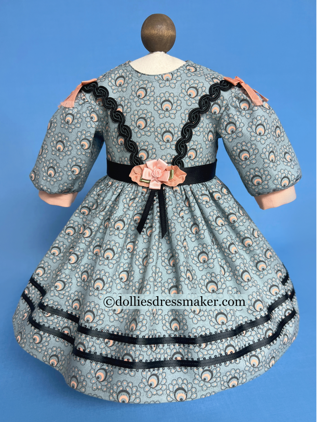 Dress from Reproduction Fabric | American Girl Doll Addy