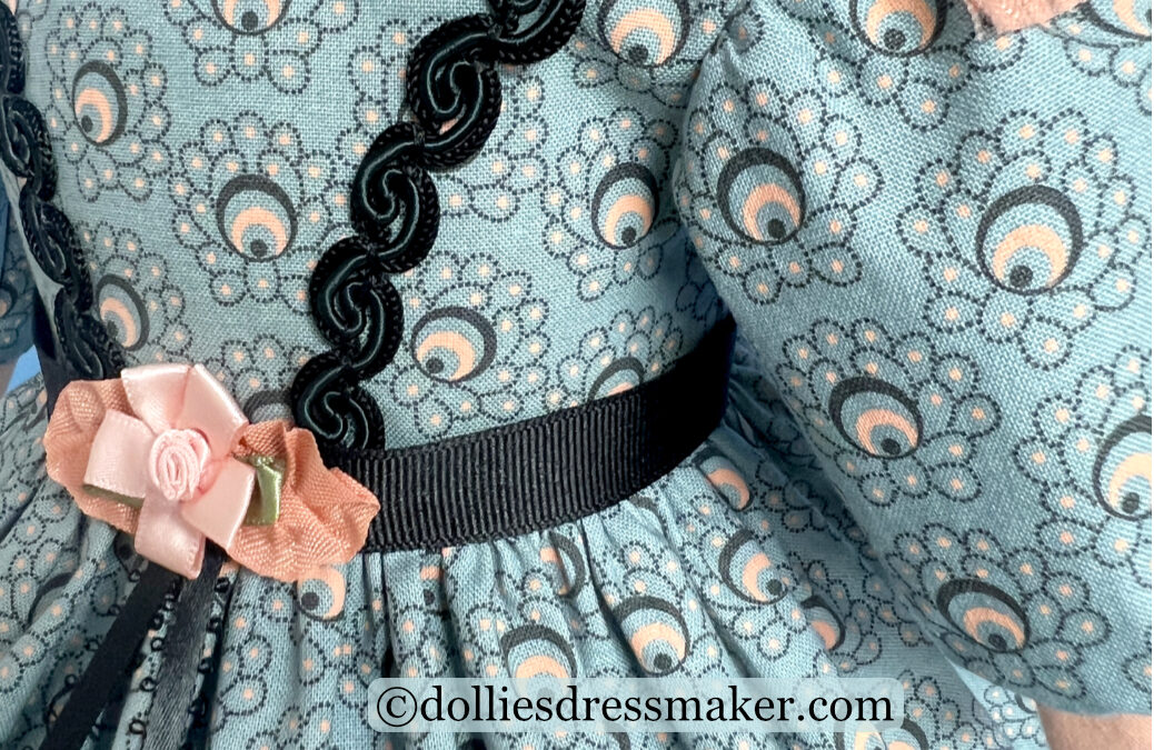Dress from Reproduction Fabric | American Girl Doll Addy
