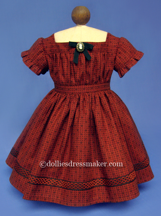 Dress with Wide Neckline | American Girl Doll Addy