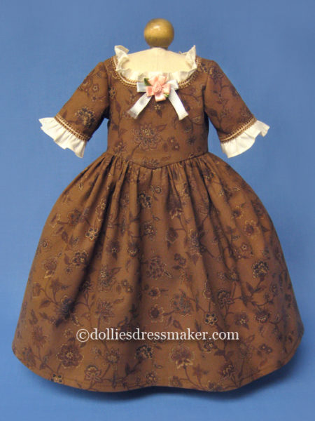 Jacobean Print Gown | American Girl Doll Felicity • Elizabeth