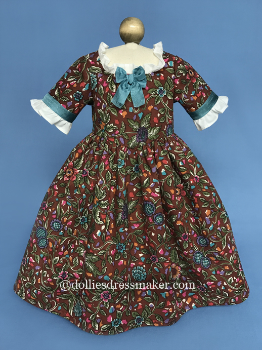 Jacobean Floral Gown | American Girl Doll Felicity • Elizabeth