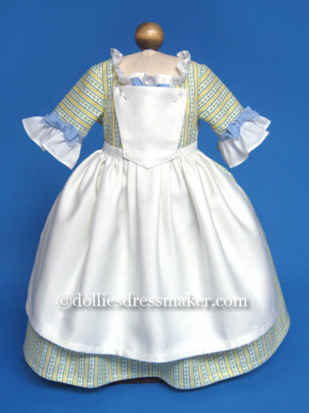 Gown and Pinner Apron | American Girl Doll Felicity • Elizabeth