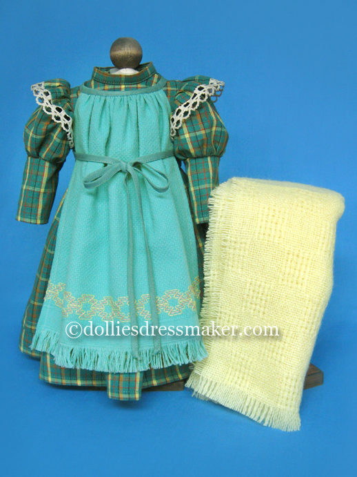 Dress with Apron and Shawl | American Girl Doll Kirsten