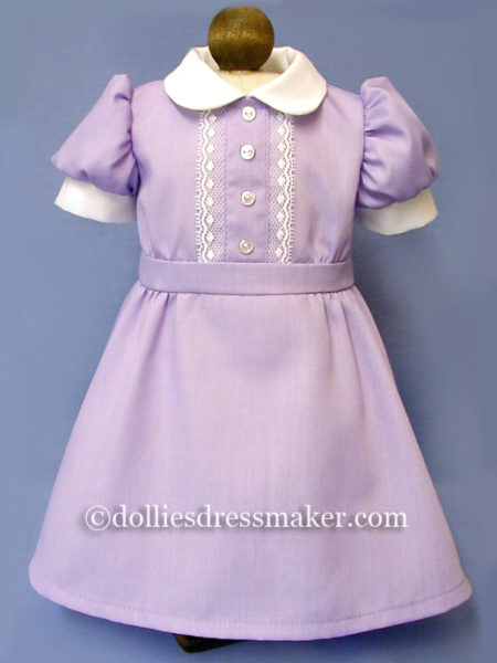 Lavender Dress | American Girl Doll Molly | Inspired by book illustration from “Meet Molly”
