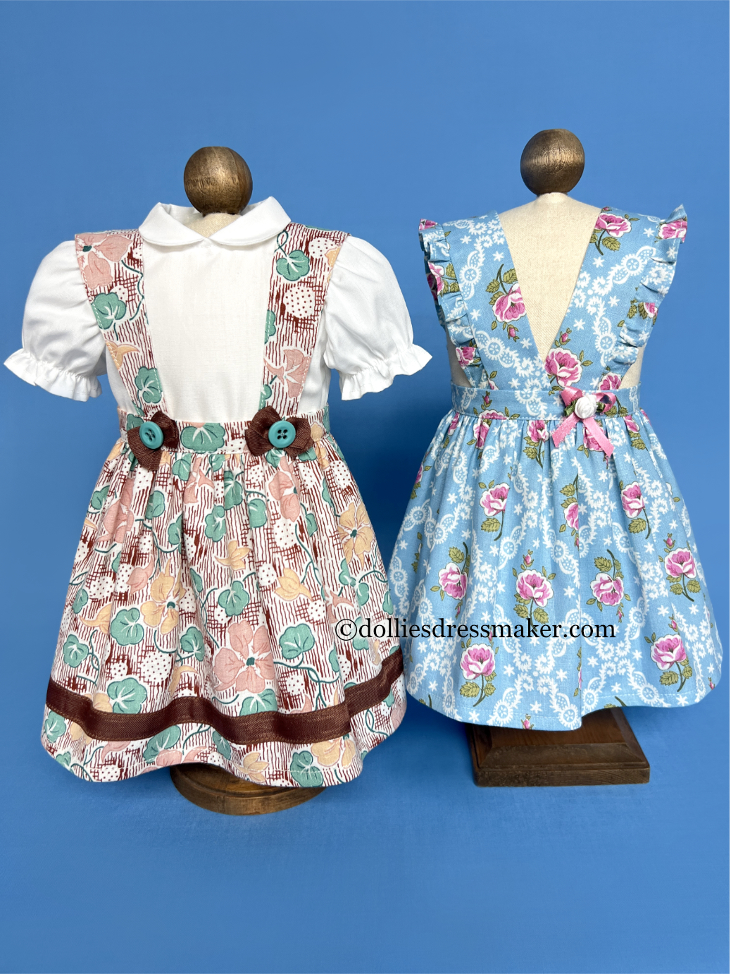 Suspender Skirt, Jumper and Blouse | American Girl Doll Molly • Emily
