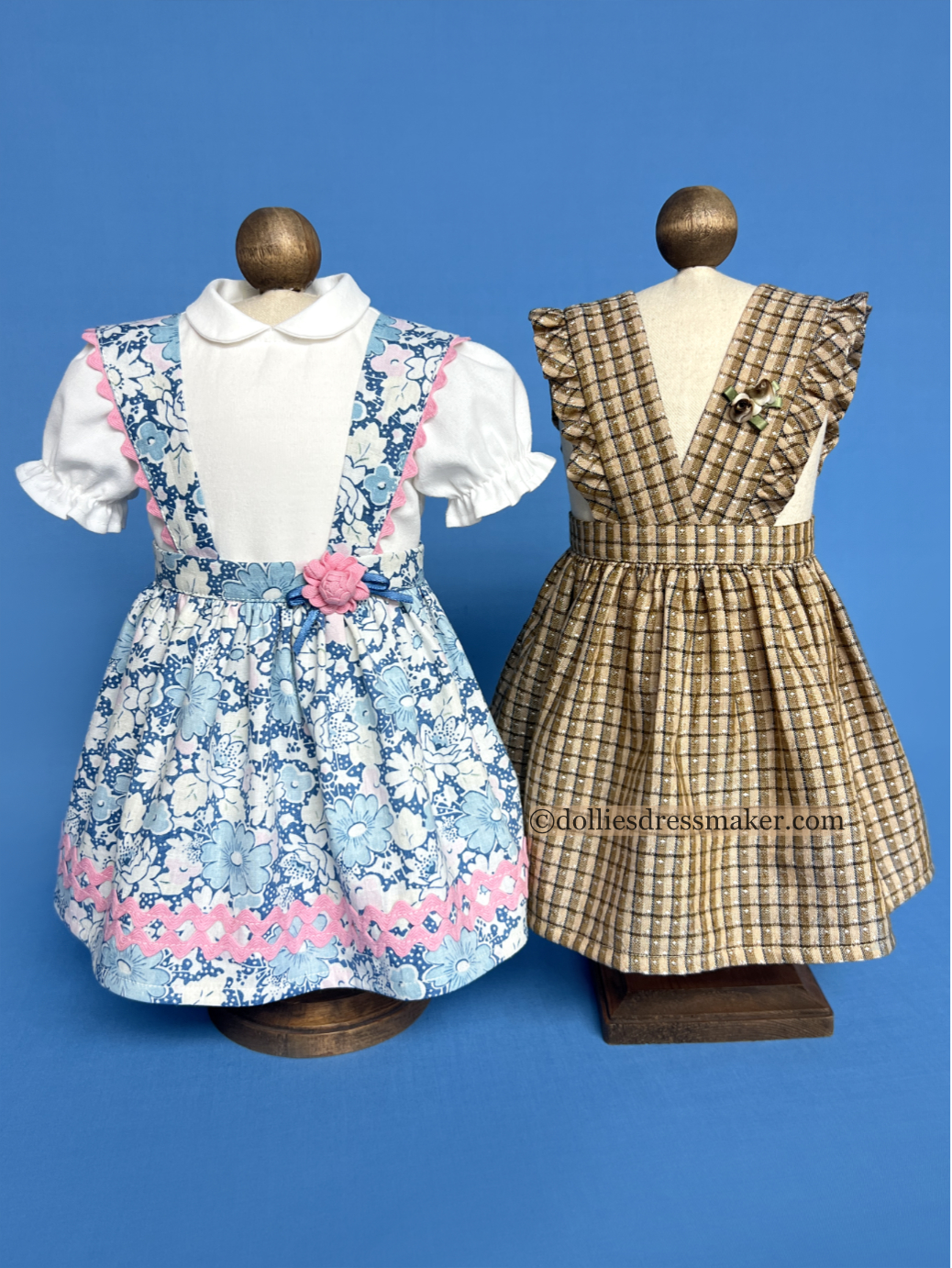 Suspender Skirt, Jumper and Blouse | American Girl Doll Molly • Emily