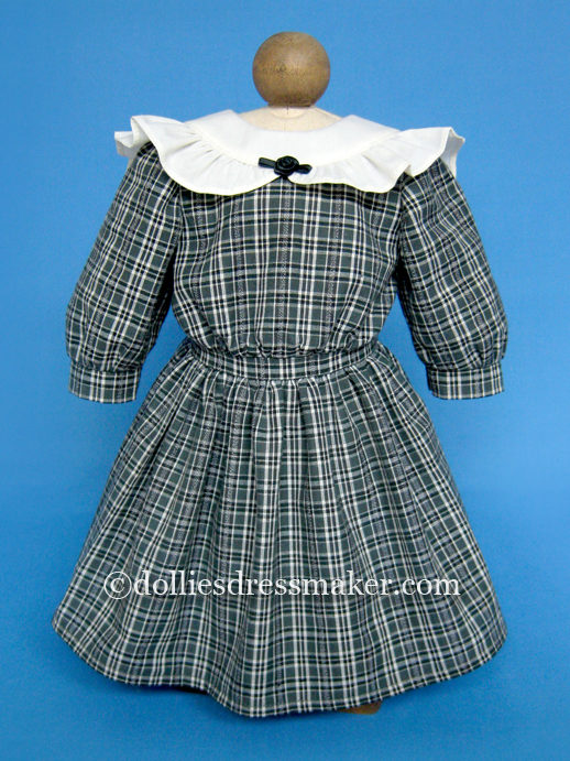 Plaid Dress with Bertha Collar | American Girl Doll Samantha • Nellie