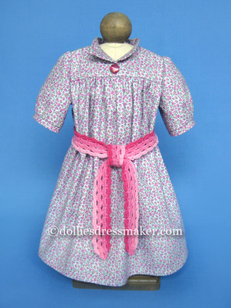 Smock Dress with Crochet Belt | American Girl Doll Julie • Ivy