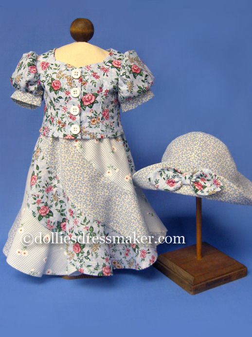Swirl Skirt, Blouse and Hat | American Girl Doll Julie • Ivy