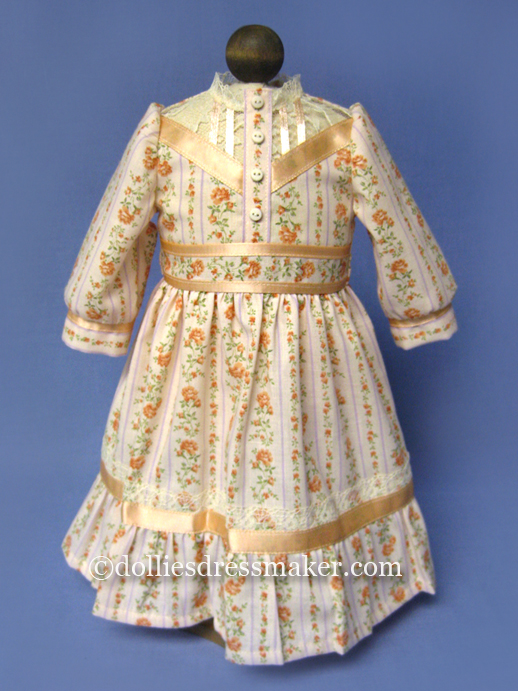 Floral Stripe Gunne Sax Dress | American Girl Doll Julie • Ivy