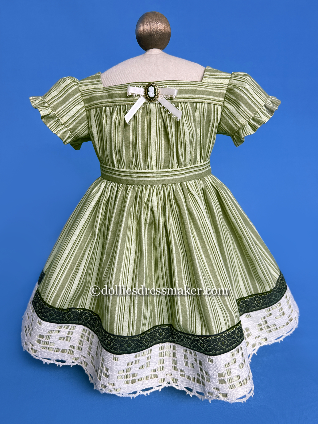 Dress with Vintage Lace | American Girl Doll Addy