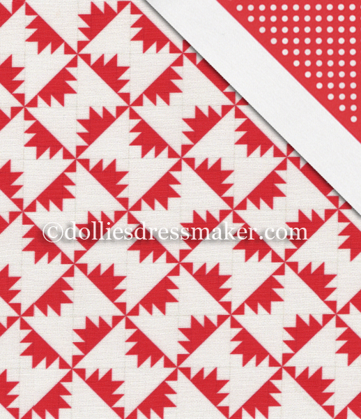Petit Quilts • Cut and Sew Fabric Panel | Kansas Troubles Quilt in two sizes | COLOR OPTION: Red