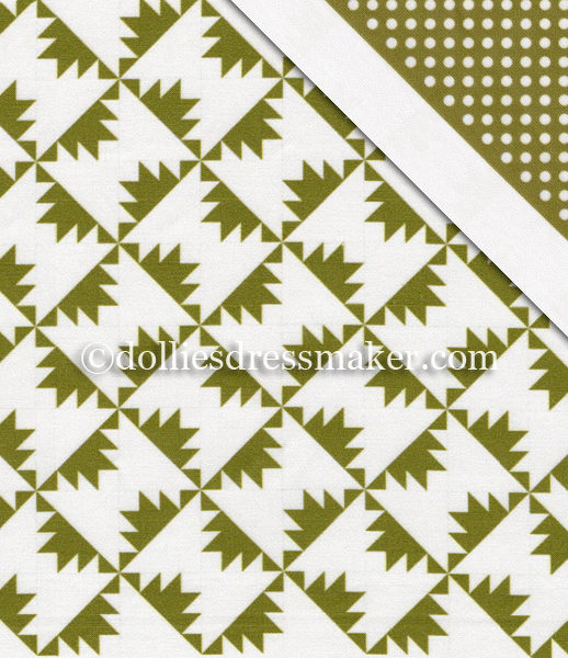 Petit Quilts • Cut and Sew Fabric Panel | Kansas Troubles Quilt in two sizes | COLOR OPTION: Green