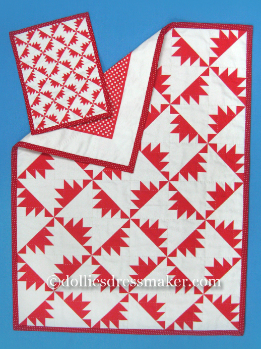 Petit Quilts • Cut and Sew Fabric Panel | Kansas Troubles Quilt in two sizes | FINISHED PRODUCT SAMPLE