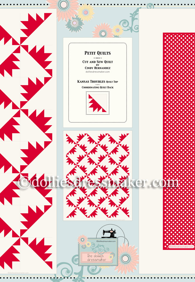 Petit Quilts Fabric Panel | Digital representation