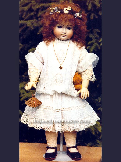 Pattern DD03 | Tucked Batiste | Pattern inspired by antique doll outfit